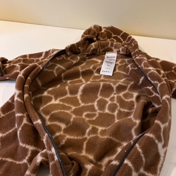Columbia Snowtop II Toddler Baby Fleece Bunting Giraffe Print 18 Months - Picture 3 of 4